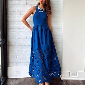 NWT SAYLOR TUCKERNUCK DAWN KNIT & EYELET DRESS Size Small